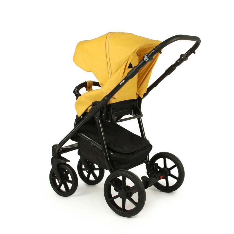 Бебешка количка Baby Giggle, Broco, 2в1, 09 Жълт
